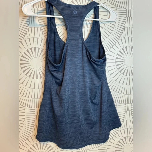 ATHLETA WOMENS RACERBACK‎ TANK TOP MARLED BLUE XS - Picture 4 of 4